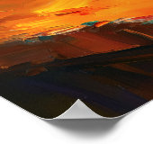 Impressionistische wijn glas schildering wijnliefh poster (Hoek)