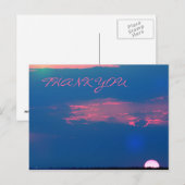 Impressionistische Zonnetijd uit Zee Dank u Briefk Briefkaart (Voorkant / Achterkant)