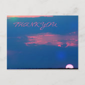 Impressionistische Zonnetijd uit Zee Dank u Briefk Briefkaart (Voorkant)