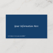 Impressionistische Zonnetijd van de Visitekaartjes (Achterkant)