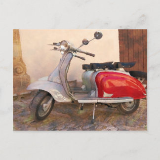 Impressitalige scooter briefkaart