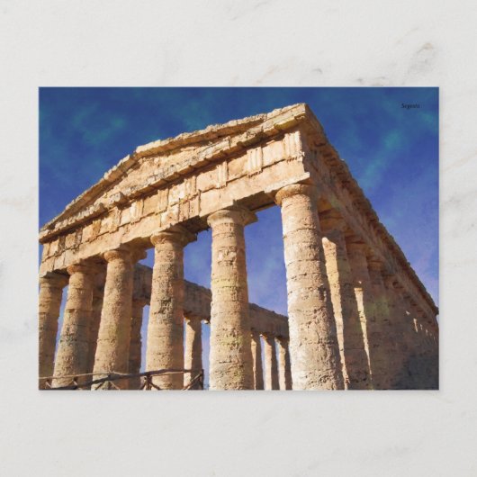 Impressitaly Segesta Temple Briefkaart (Voorkant)
