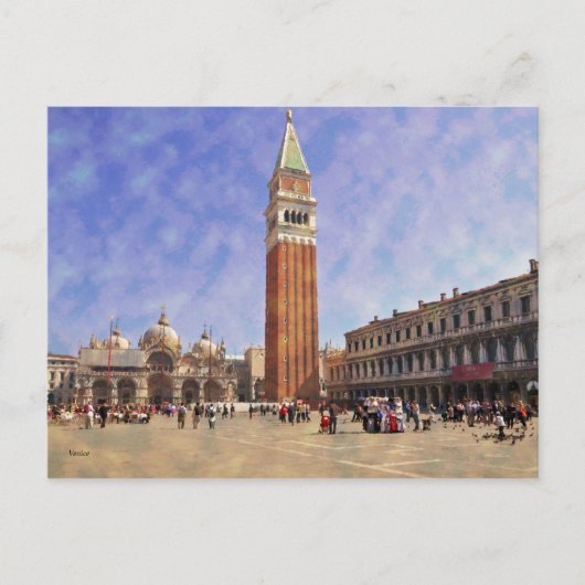 Impressitaly Venezia Piazza San Marco Briefkaart (Voorkant)