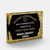 Impressive Golden Anniversary Custom Award  Fotoblokken (Links)