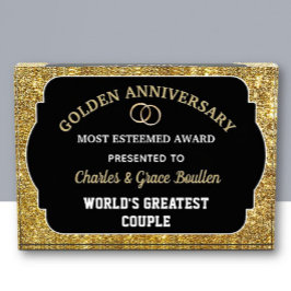 Impressive Golden Anniversary Custom Award  Fotoblokken