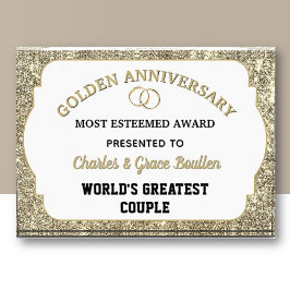 Impressive Golden Anniversary Custom Award  Fotoblokken