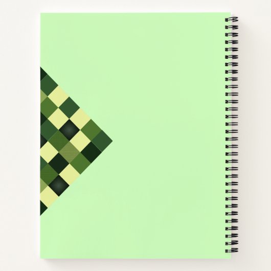 Impressive Green block - Back to School Notebook Notitieboek (Achterkant)