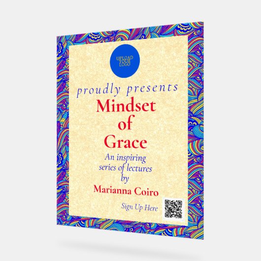 Impressive Personalized Colorful Acryl Bord (Hoek)