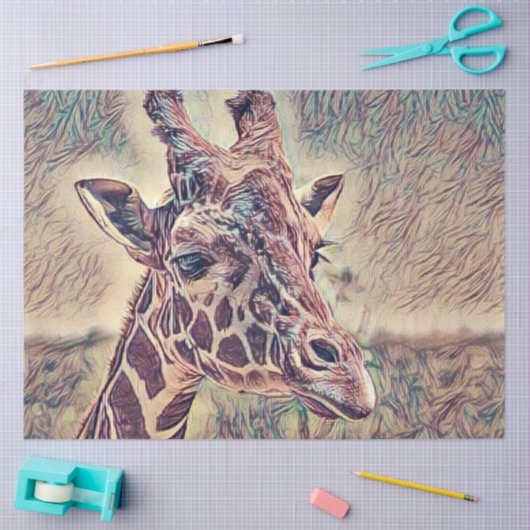Impressivet Animal - Giraffe Tissuepapier (Craft)