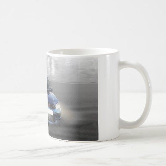 Impreza Coupe die zijwaarts Mok gaat (Rechts)