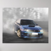 Impreza Coupe zijdelings Poster (Voorkant)