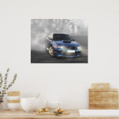 Impreza Coupe zijdelings Poster (Keuken)