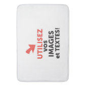 Imprimer vos conceptions en ligne en français badmat (Voorkant Verticaal)