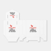 Imprimer vos conceptions en ligne en français bedankdoosjes (Uitgevouwen)