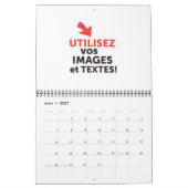 Imprimer vos conceptions en ligne en français kalender (Mar 2027)