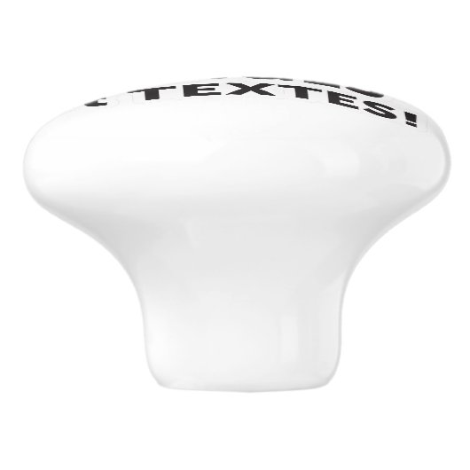 Imprimer vos conceptions en ligne en français keramische knop (Zijkant)