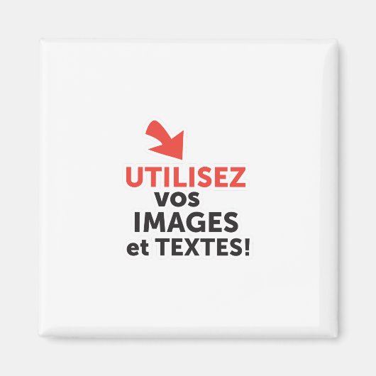 Imprimer vos conceptions en ligne en français magneet (Voorkant)