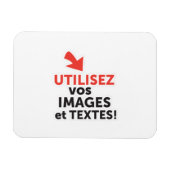 Imprimer vos conceptions en ligne en français magneet (Horizontaal)