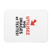 Imprimer vos conceptions en ligne en français magneet (Horizontaal)