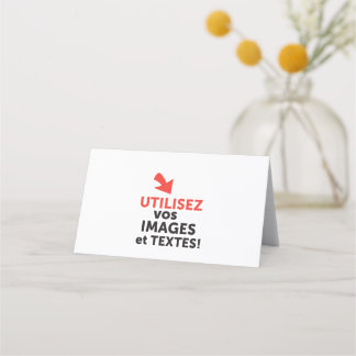 Imprimer vos conceptions en ligne en français plaatskaartje