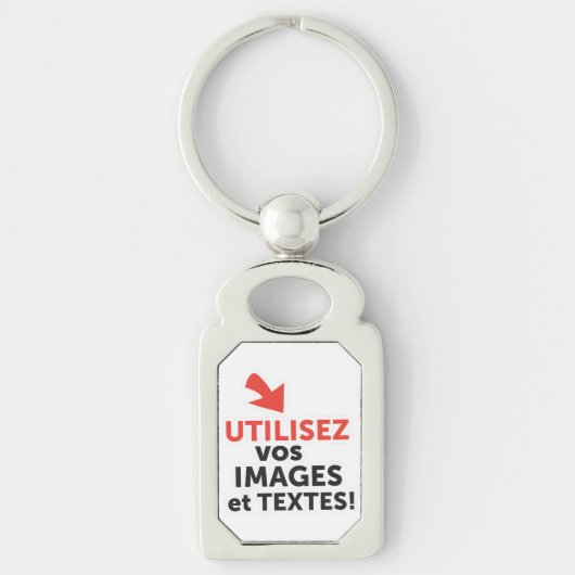 Imprimer vos conceptions en ligne en français sleutelhanger (Voorkant)