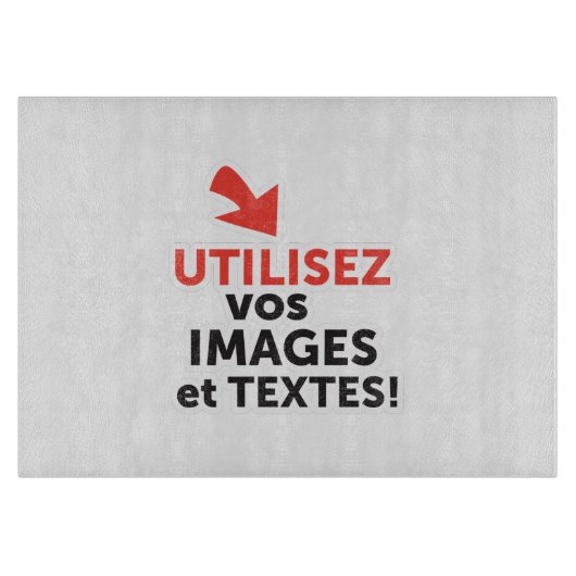 Imprimer vos conceptions en ligne en français snijplank (Voorkant)