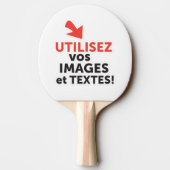 Imprimer vos conceptions en ligne en français tafeltennisbatje (Achterkant)