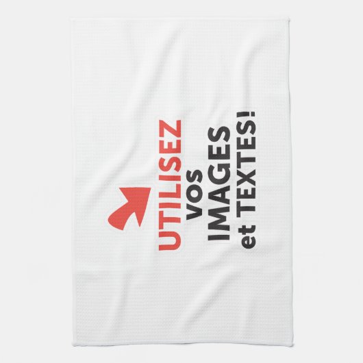 Imprimer vos conceptions en ligne en français theedoek (Verticaal)