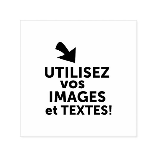 Imprimer vos conceptions en ligne en français  zelfinktende stempel (Design)