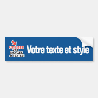 Imprimer vos design en ligne DIY en Français Bumpersticker