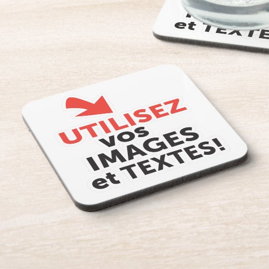 Imprimer vos design en ligne DIY en Français Drankjes Onderzetter (Linkerzijde)