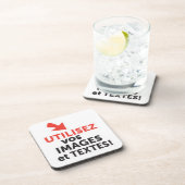 Imprimer vos design en ligne DIY en Français Drankjes Onderzetter (Rechterzijde)