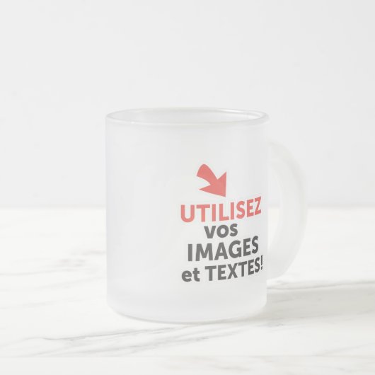 Imprimer vos design en ligne DIY en Français Matglas Koffiemok (Voorkant rechts)
