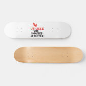 Imprimer vos design en ligne DIY en Français Skateboard (Horizontaal)