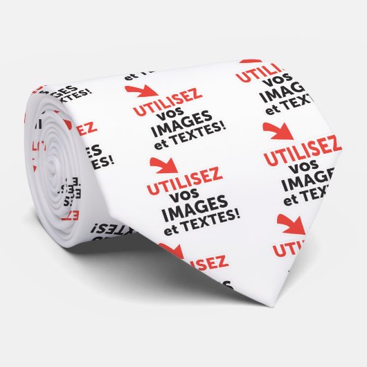 Imprimer vos design en ligne DIY en Français Stropdas (Opgerold)