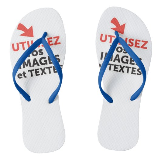 Imprimer vos design en ligne DIY en Français Teenslippers (Voetbed)