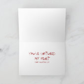 Imprisoned Heart Valentine Feestdagen Kaart (Binnen)