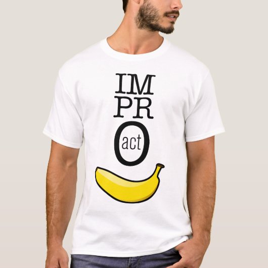 Impro ACT - Banana T-shirt (Voorkant)