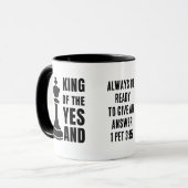 IMPROV Chess KING OF THE YES EN Christelijk Mok (Voorkant links)