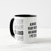 IMPROV JA EN Improvisatie Komedie Mok (Voorkant links)