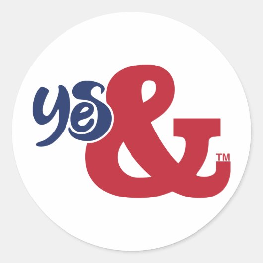 Improv | Ja en | Ronde Sticker (Voorkant)