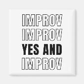 IMPROV YES en improvisatie comedy Magneet (Voorkant)