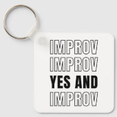 IMPROV YES en improvisatie comedy Sleutelhanger (Voorkant)