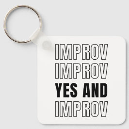 IMPROV YES en improvisatie comedy Sleutelhanger