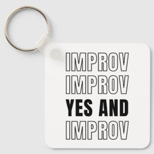 IMPROV YES en improvisatie comedy Sleutelhanger