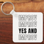 IMPROV YES en improvisatie comedy Sleutelhanger (Voorkant)