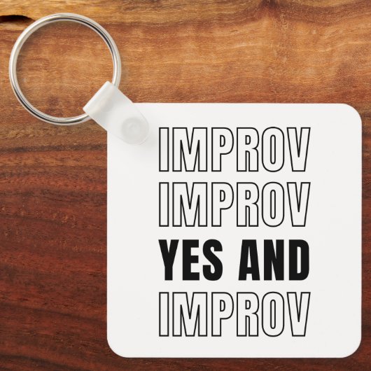 IMPROV YES en improvisatie comedy Sleutelhanger (Voorkant)