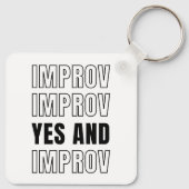 IMPROV YES en improvisatie comedy Sleutelhanger (Achterkant)
