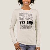 IMPROV YES en improvisatie comedy Tri-Blend Shirt (Voorkant)