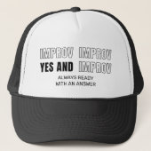 IMPROV YES en improvisatie comedy Trucker Pet (Voorkant)